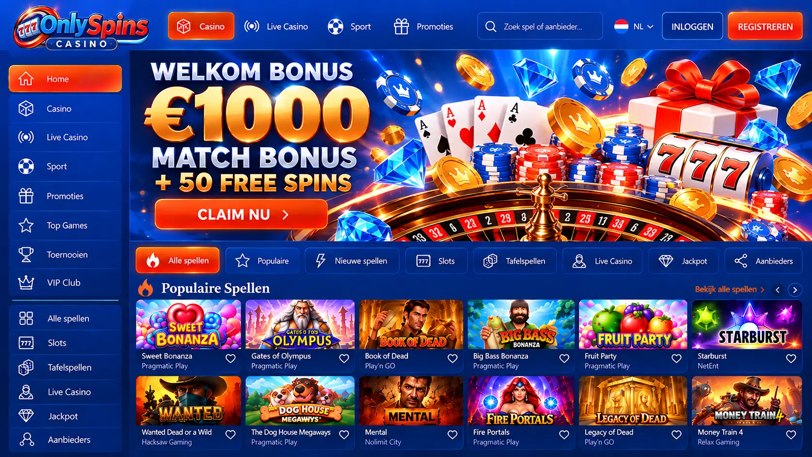 OnlySpins Casino Overzicht: Games, Live Casino en Uitbetalingen image 1